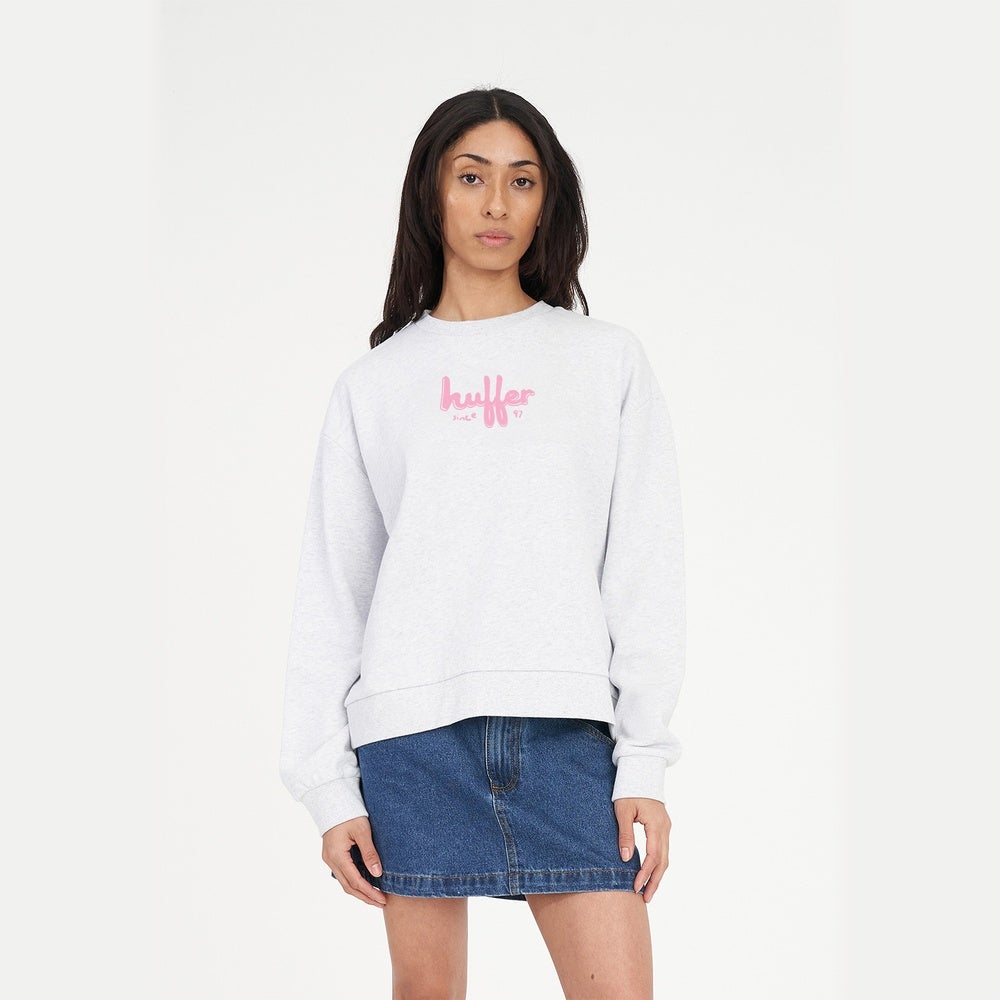 Huffer Splotch Women's Slouch Crew Sweatshirt