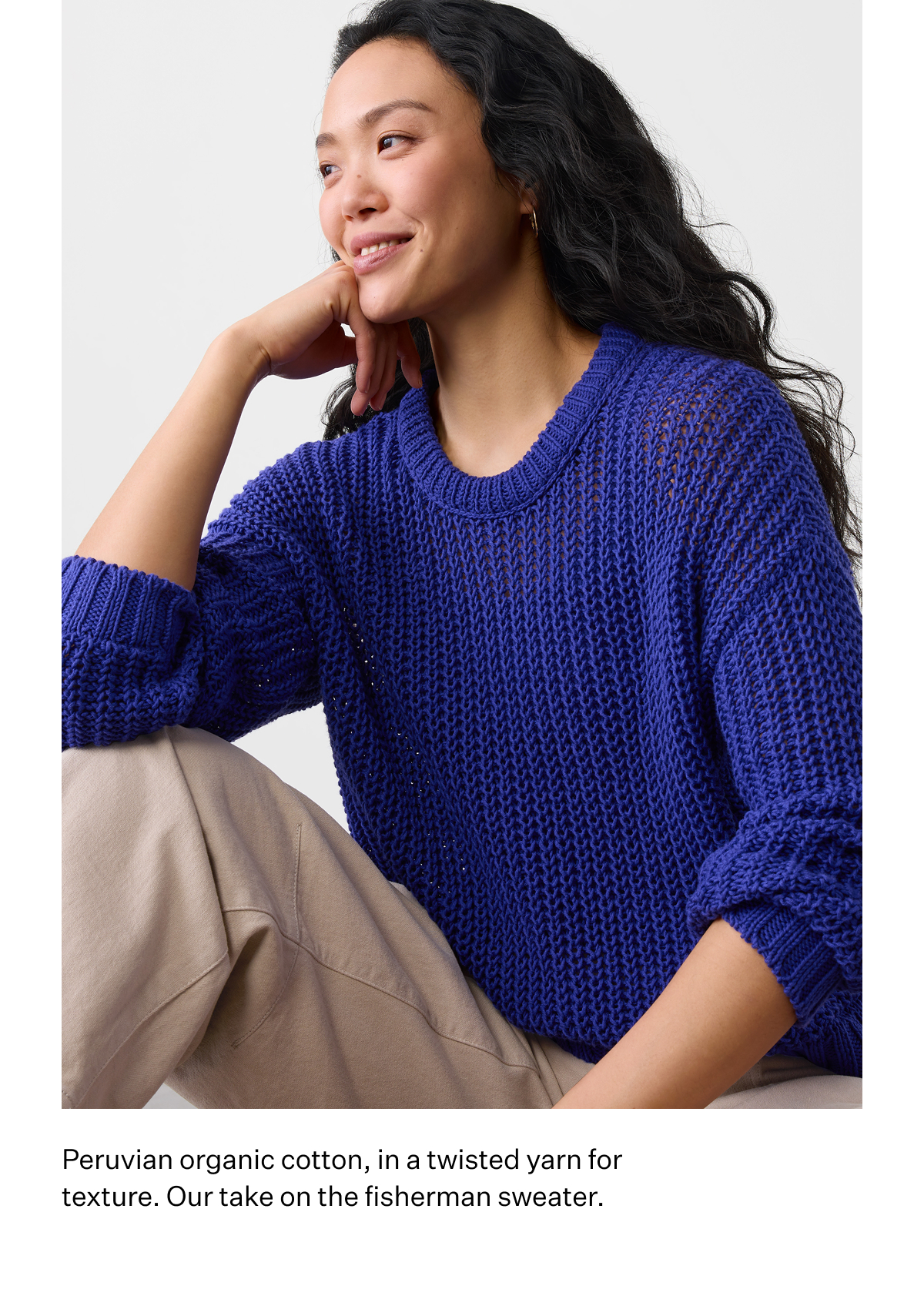 Peruvian organic cotton, in a twisted yarn for textyre.