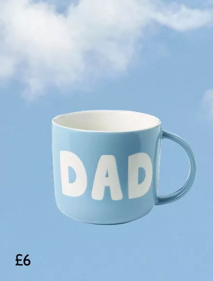 John Lewis 'Dad' Wax Resist Stoneware Mug, £6