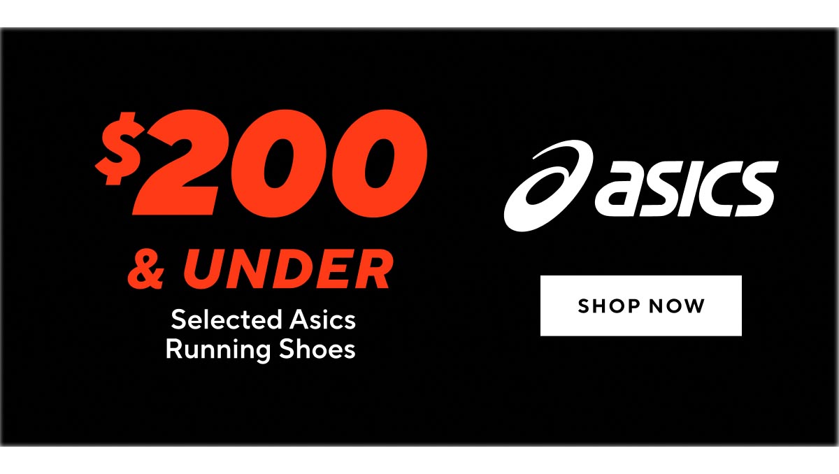 $200 & Under Selected Asics Running Shoes