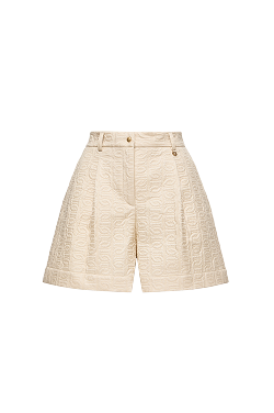 Leather Logo Shorts