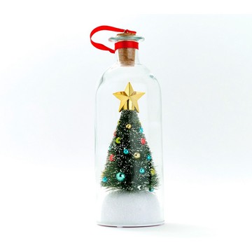 Mr. Christmas 8" Recordable Christmas Tree Message In A Bottle