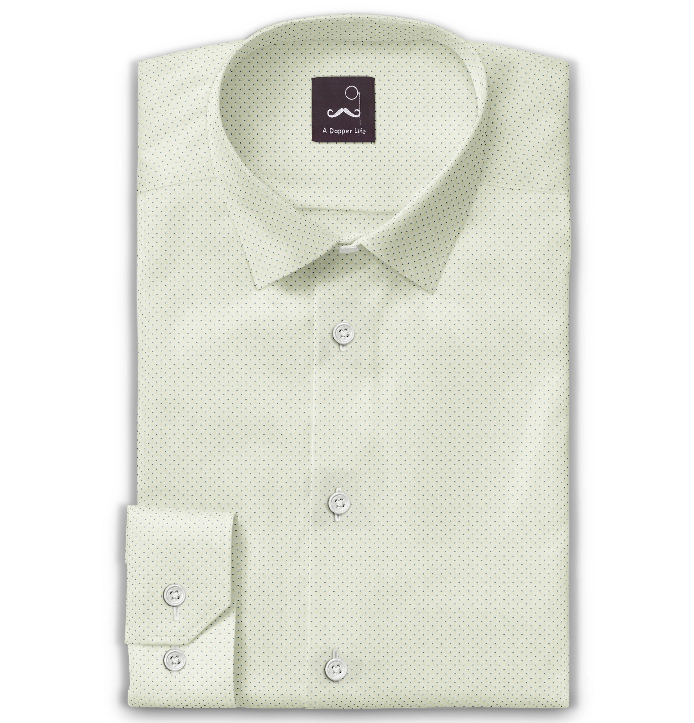 Image of Pure Cotton - Long Sleeve - Eggshell Cream Print