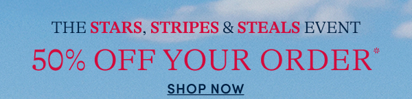 50% off your order