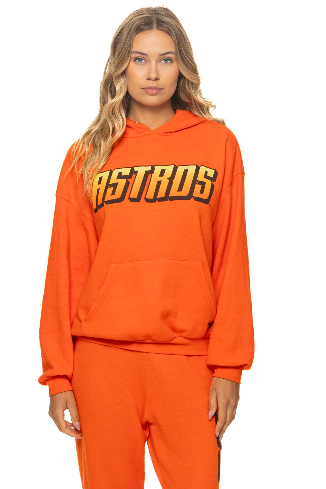 Image of HOUSTON ASTROS 2026 RELAXED PULLOVER HOODIE - ORANGE