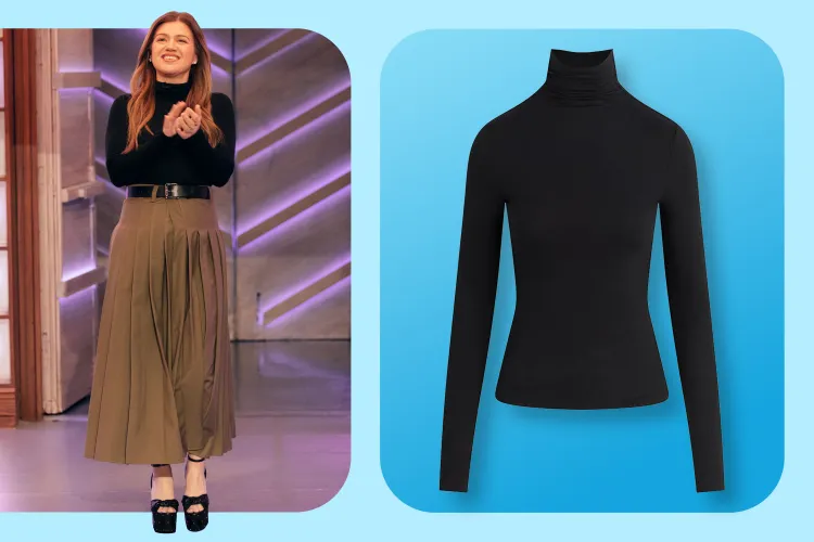 Kelly Clarkson Channeled Taylor Swift in the Polished Fall Top You Can Get for Just $22 