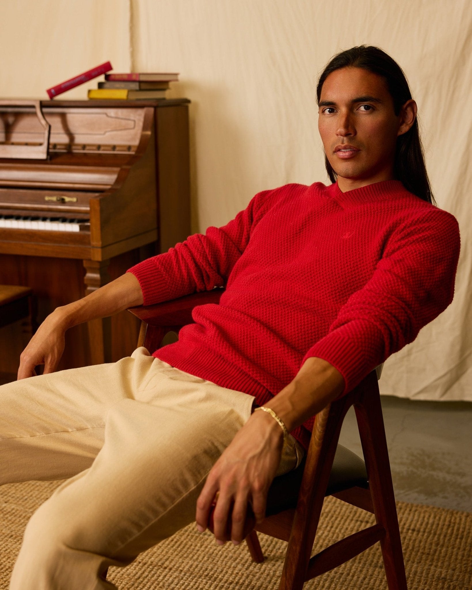Image of The Algiers Knit Sweater - Fuego