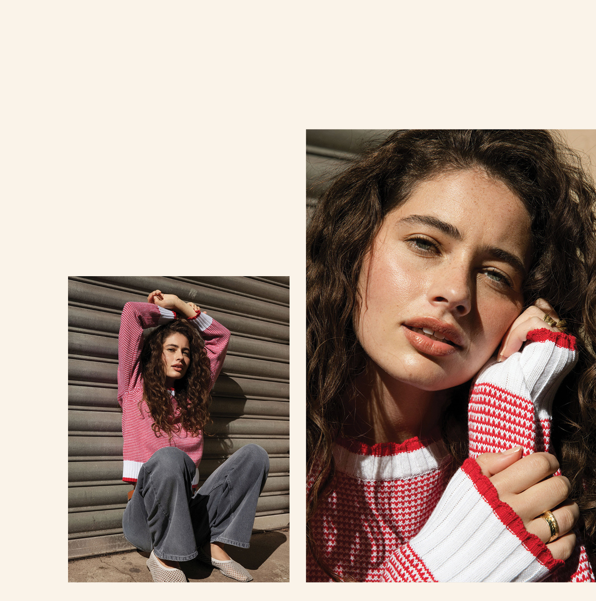 Callie Knit Detail Sweater