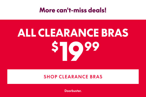 Clearance Bras $19.99