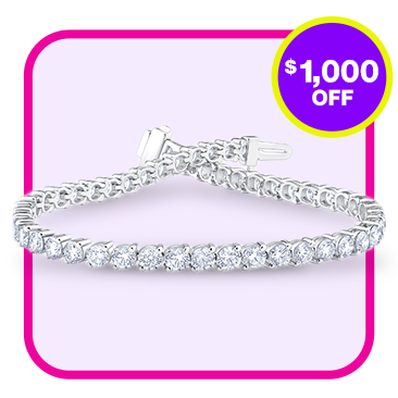 Round Brilliant 6.00 ctw Diamond 14kt White Gold Tennis Bracelet