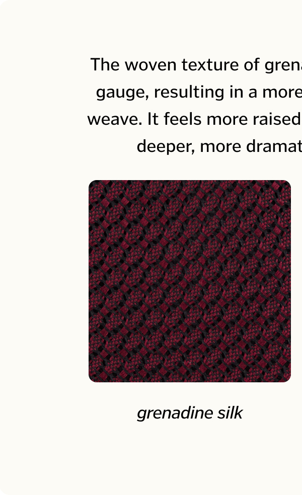 grenadine silk
