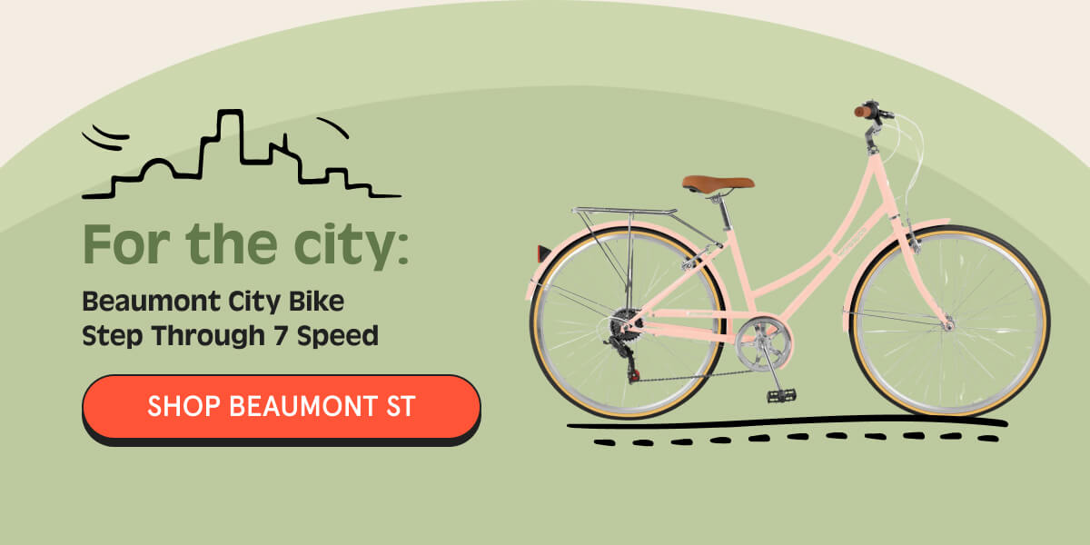 for the city: beaumont city bike step through 7 speed  shop beaumont st button