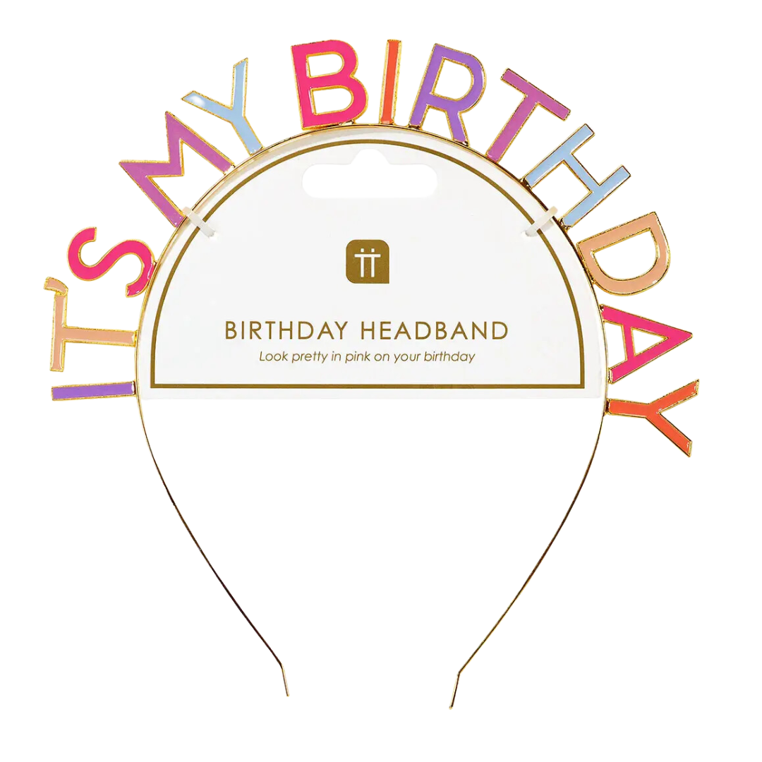 Image of 'It's My Birthday' Metal Headband
