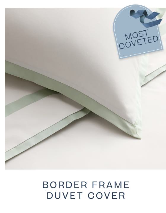Border Frame Sateen Duvet Cover
