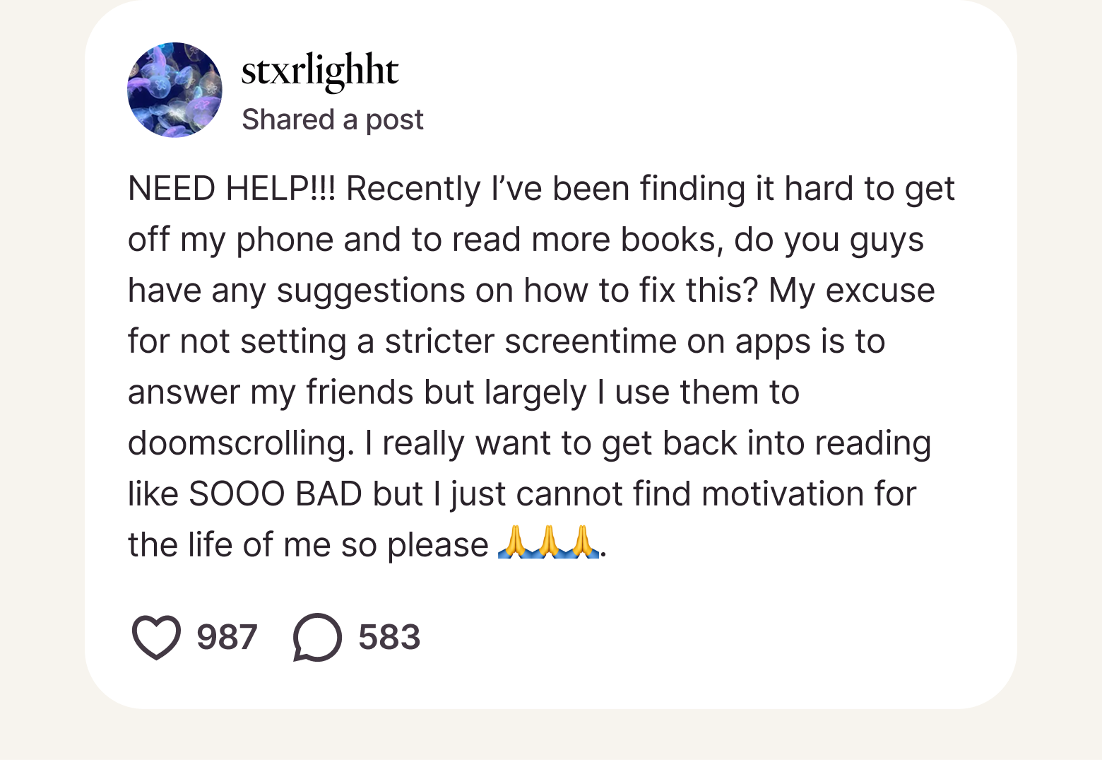 Post from stxrlighht