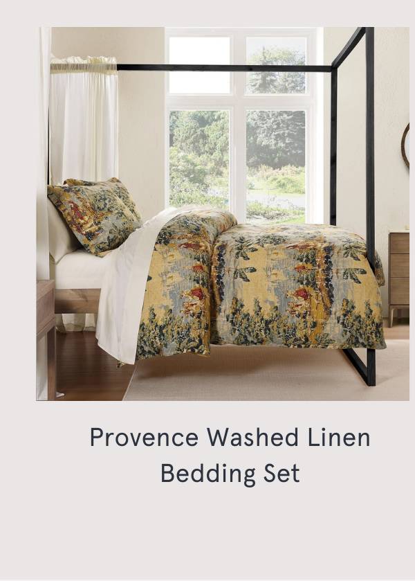 Provence Washed Linen Bedding Set