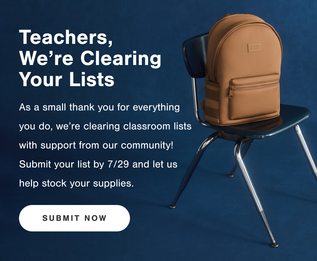 Teachers, submit your lists!