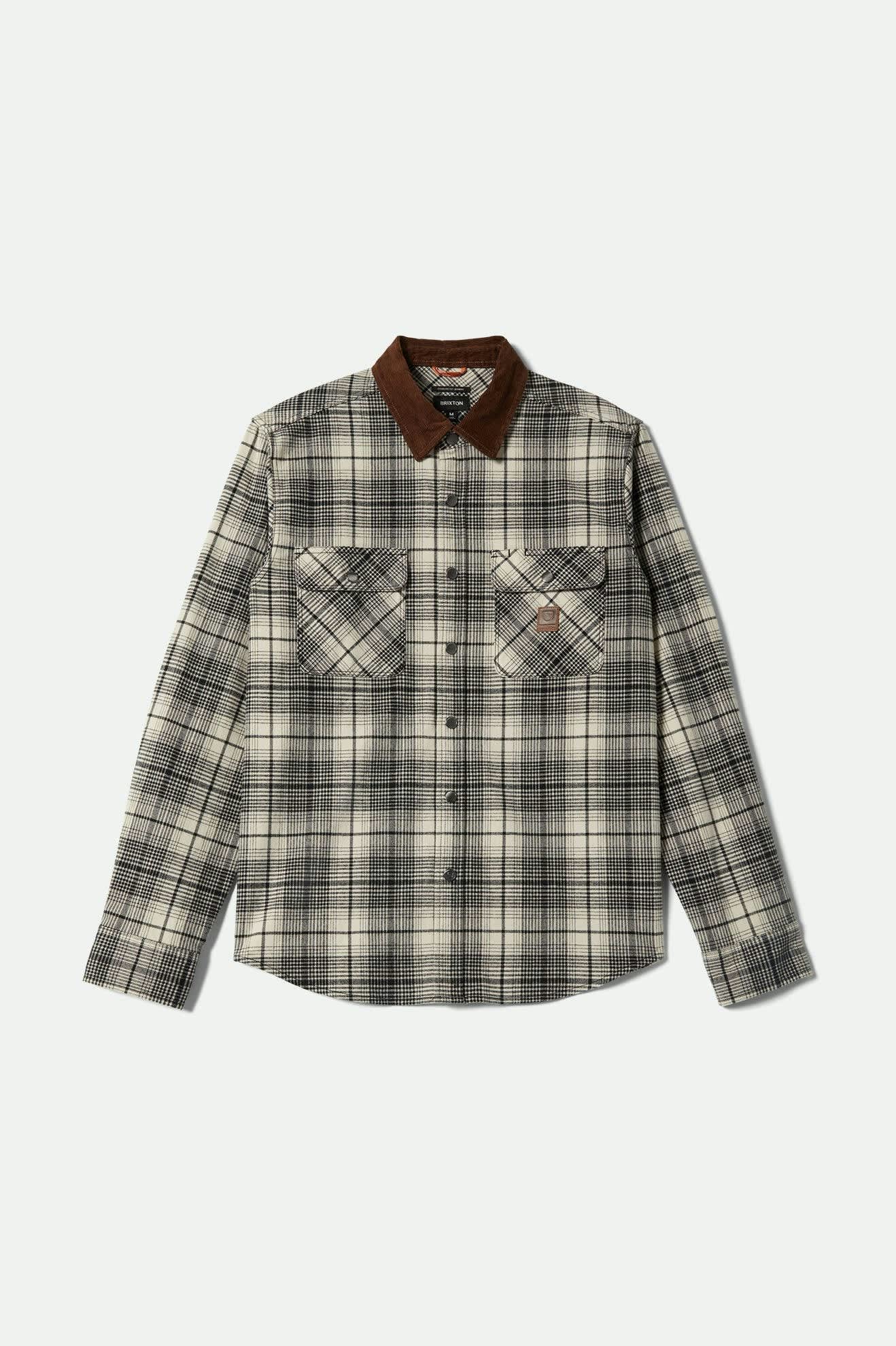 Image of Builders Bowery Performance Flannel - Off White/Black