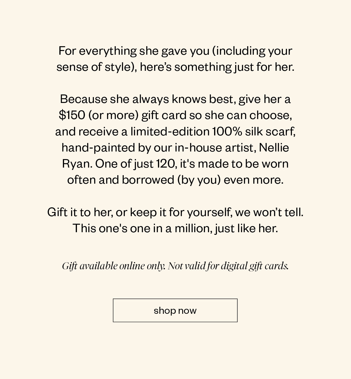 Printed Gift Card