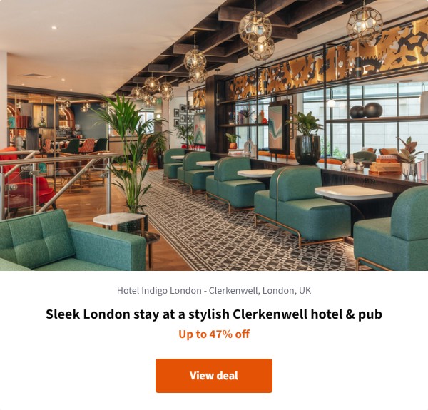 Sleek London stay at a stylish Clerkenwell hotel & pub