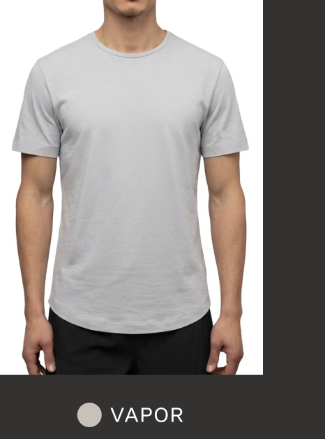 Crossover Tee in Vapor