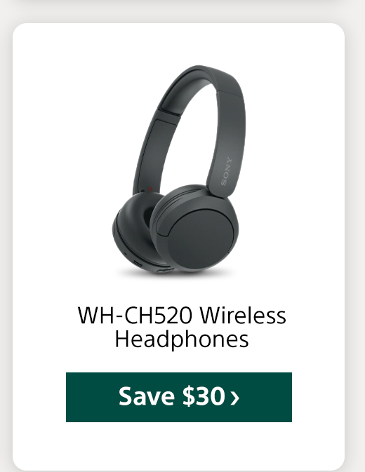 WH-CH520 Wireless Headphones Save