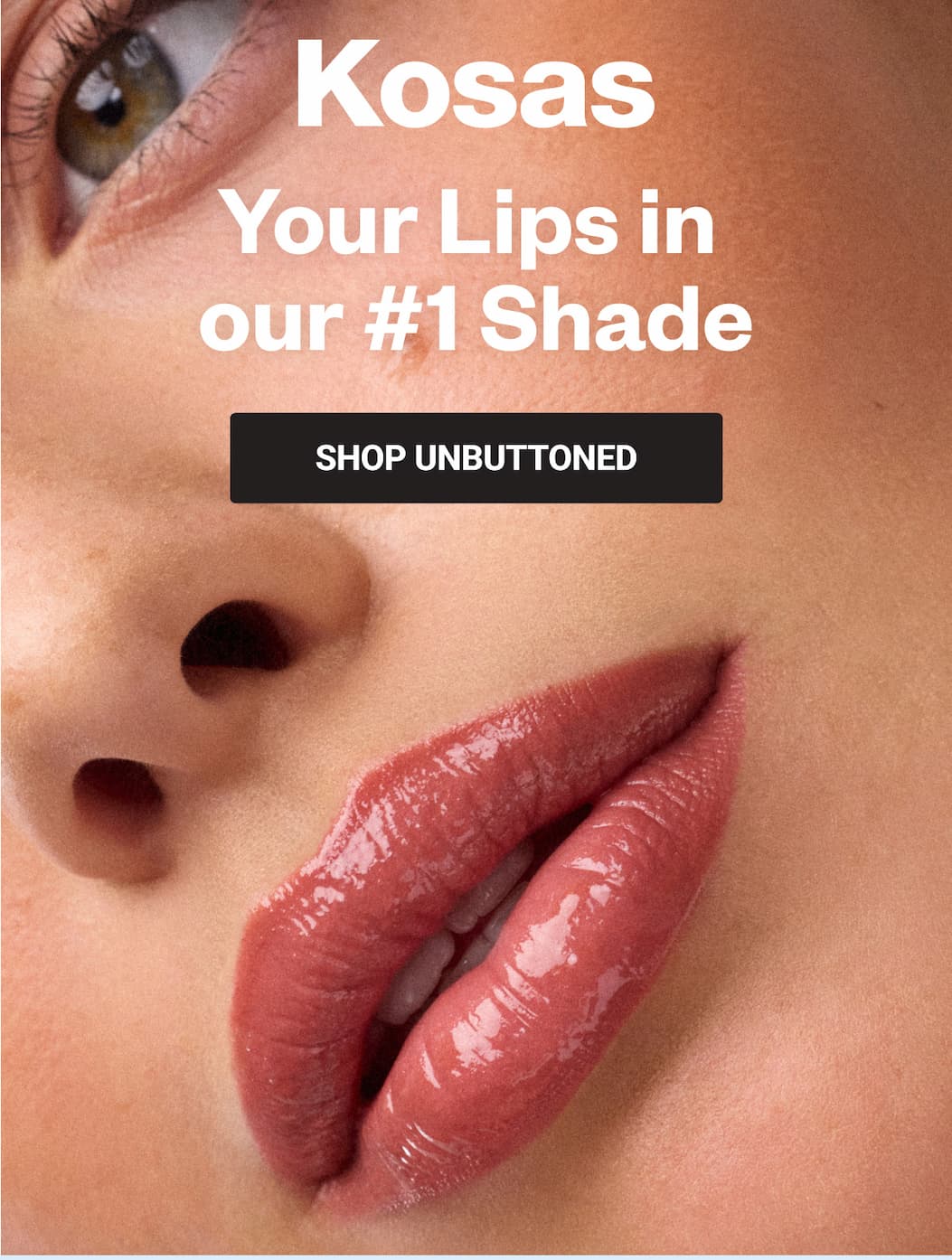 Juicy, easy to wear, perfect together. Get our #1 Wet Lip Oil Gloss shade, Unbuttoned, now in Hotliner + Wet Stick. Only on Kosas.com
