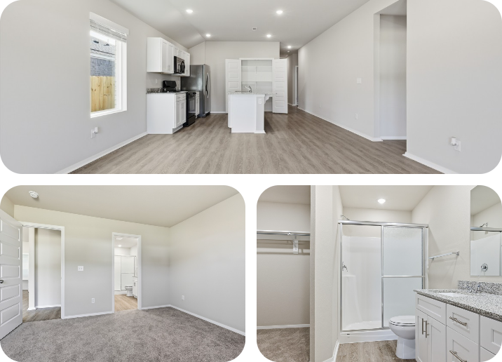 A grid of 3 images of the property