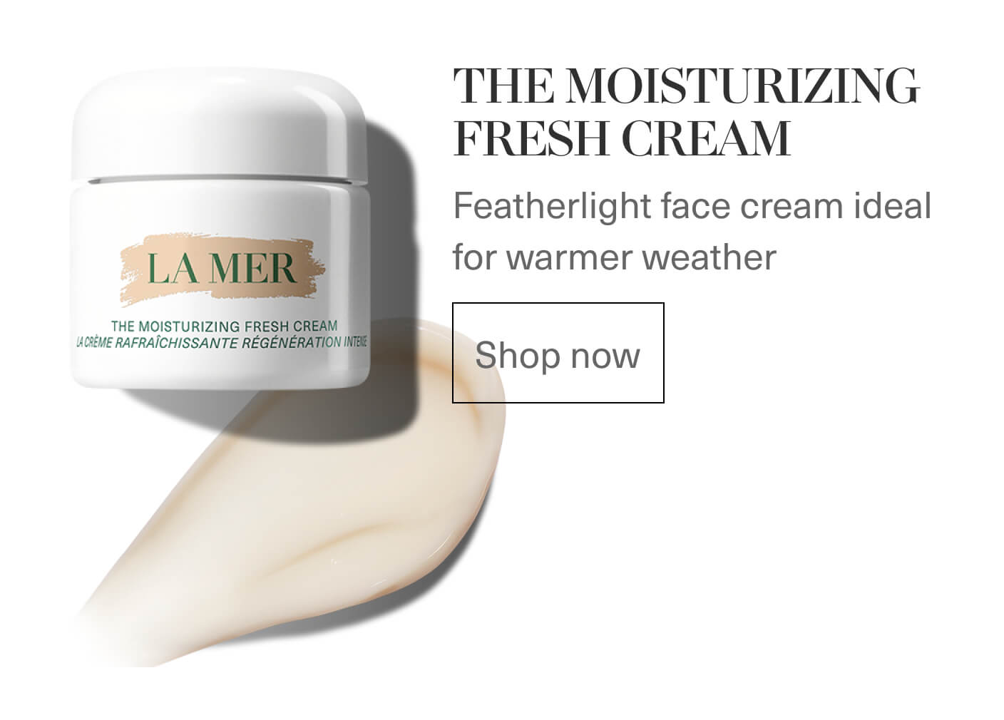 THE MOISTURIZING FRESH CREAM | Featherlight face cream ideal for warmer weather | Shop now