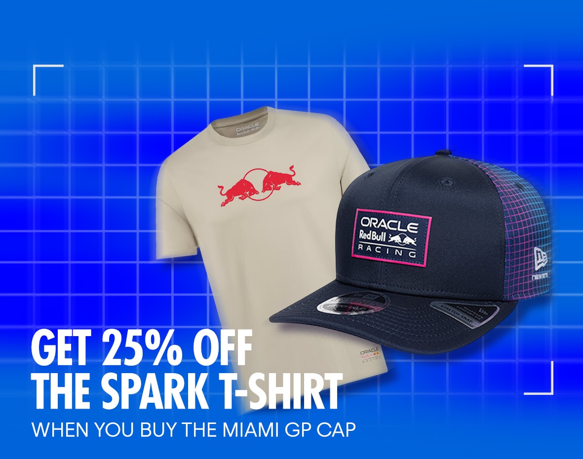 Get 25% OFF The Spark T-Shirt When You Buy The Miami GP Cap