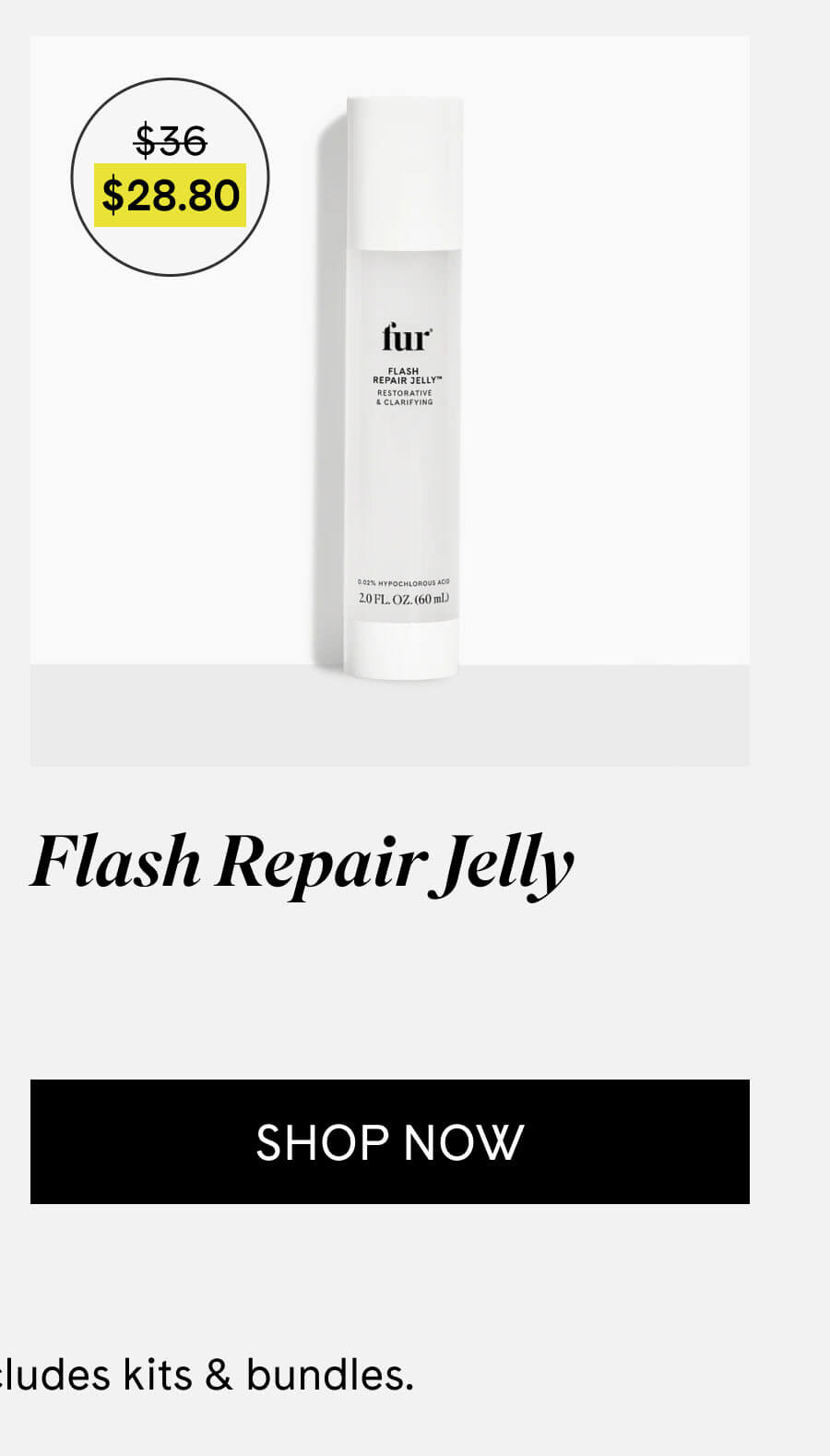 Flash Repair Jelly $36 → $28.80 CTA: SHOP NOW