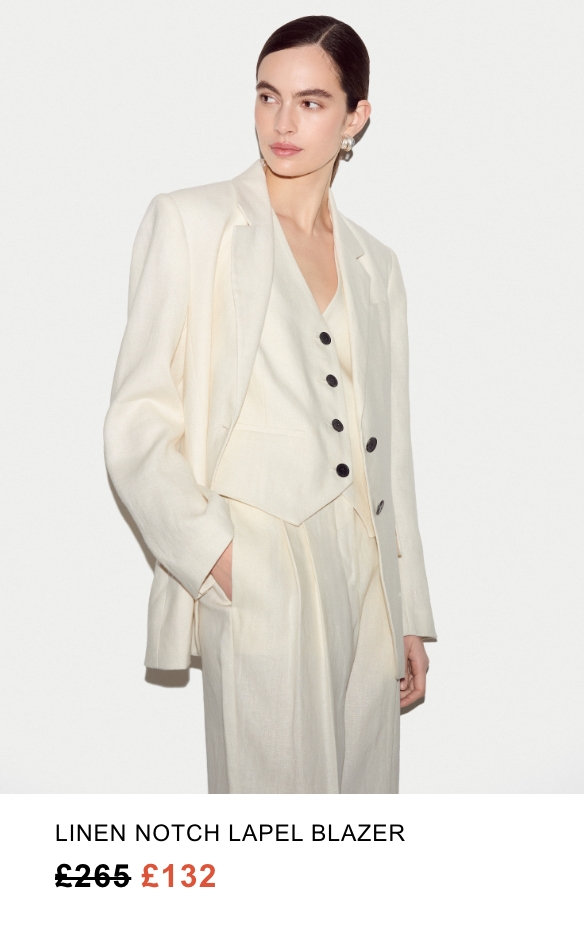 Linen Notch Lapel Blazer