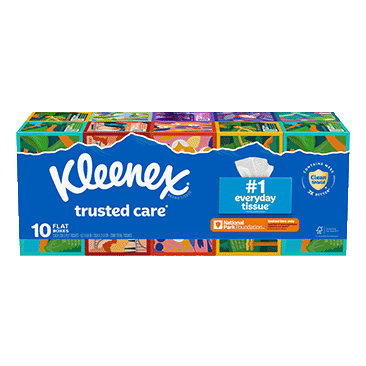 Kleenex Trusted Care Facial Tissue, 2-Ply, 230-Count, 10-Pack