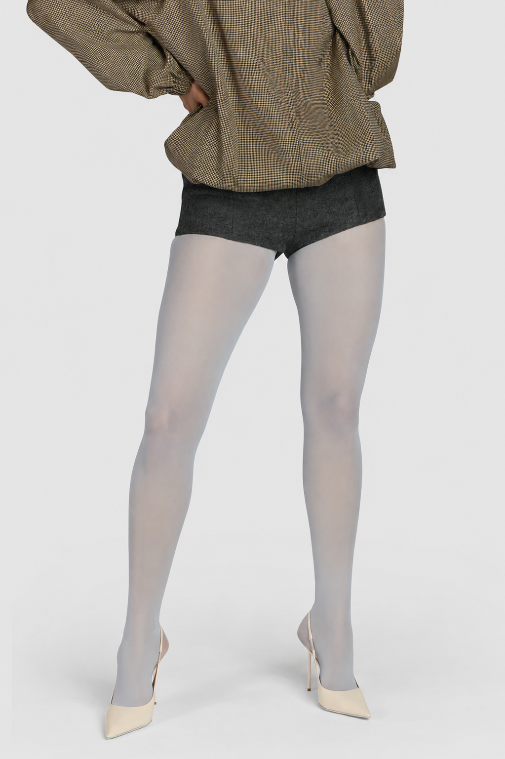 Image of The Thirty-Five Semi-Opaque Tights Powder Blue