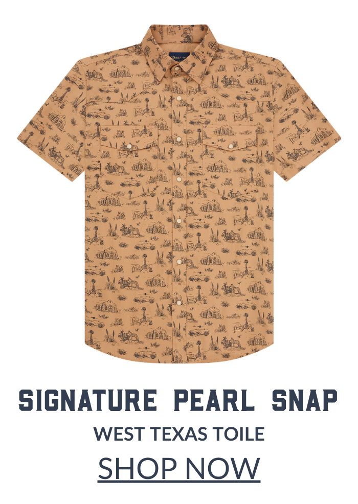Signature Pearl Snap - West Texas Toile