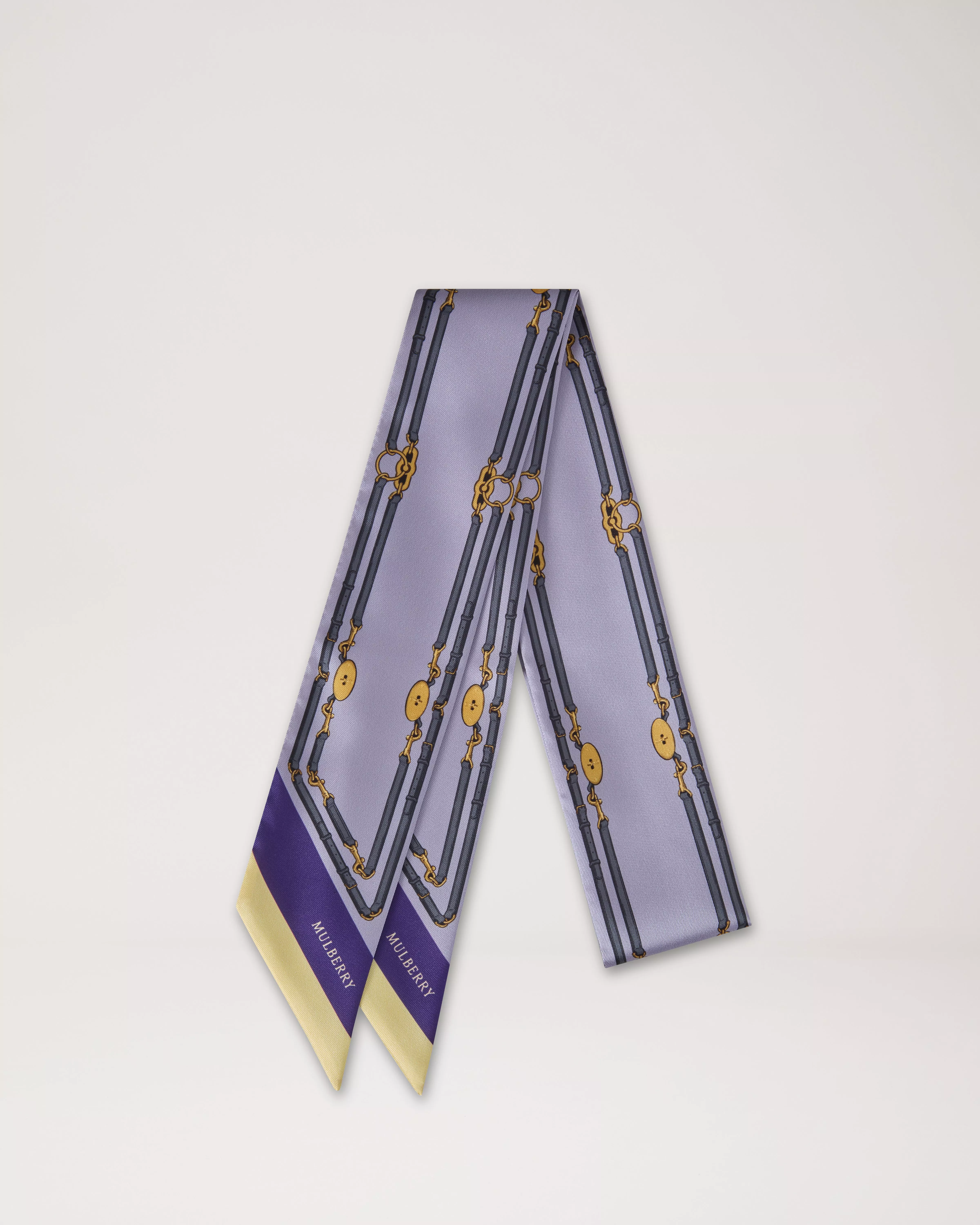 Skinny Scarf - Belted Border