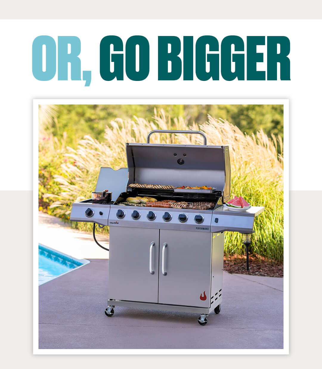 Or, Go Bigger: 6 Burner Gas Grill