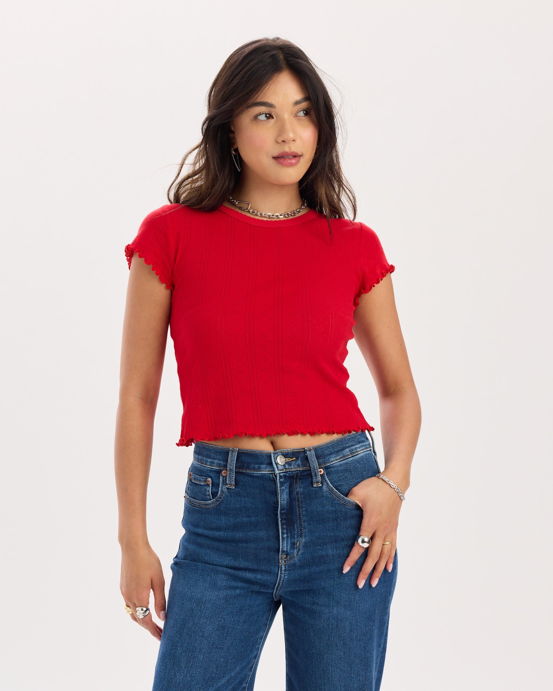 Image of Lily Baby Tee in Cherry Bomb