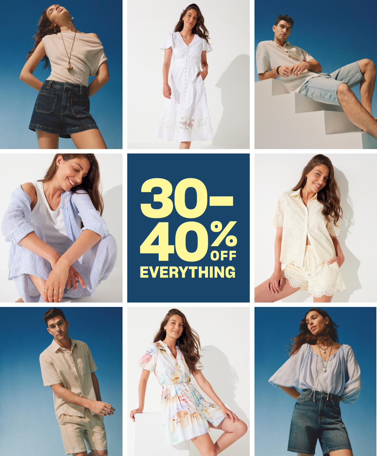 30-40%&nbsp; OFF Everything