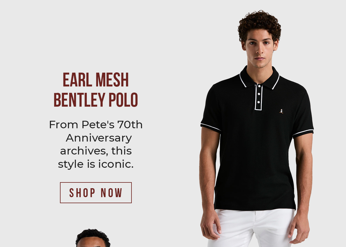 Shop the Earl Mesh Bentley Polo