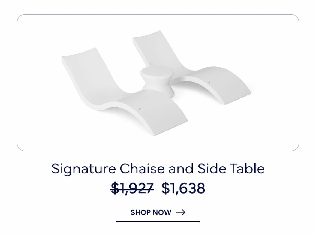 Signature Chaise and Side Table