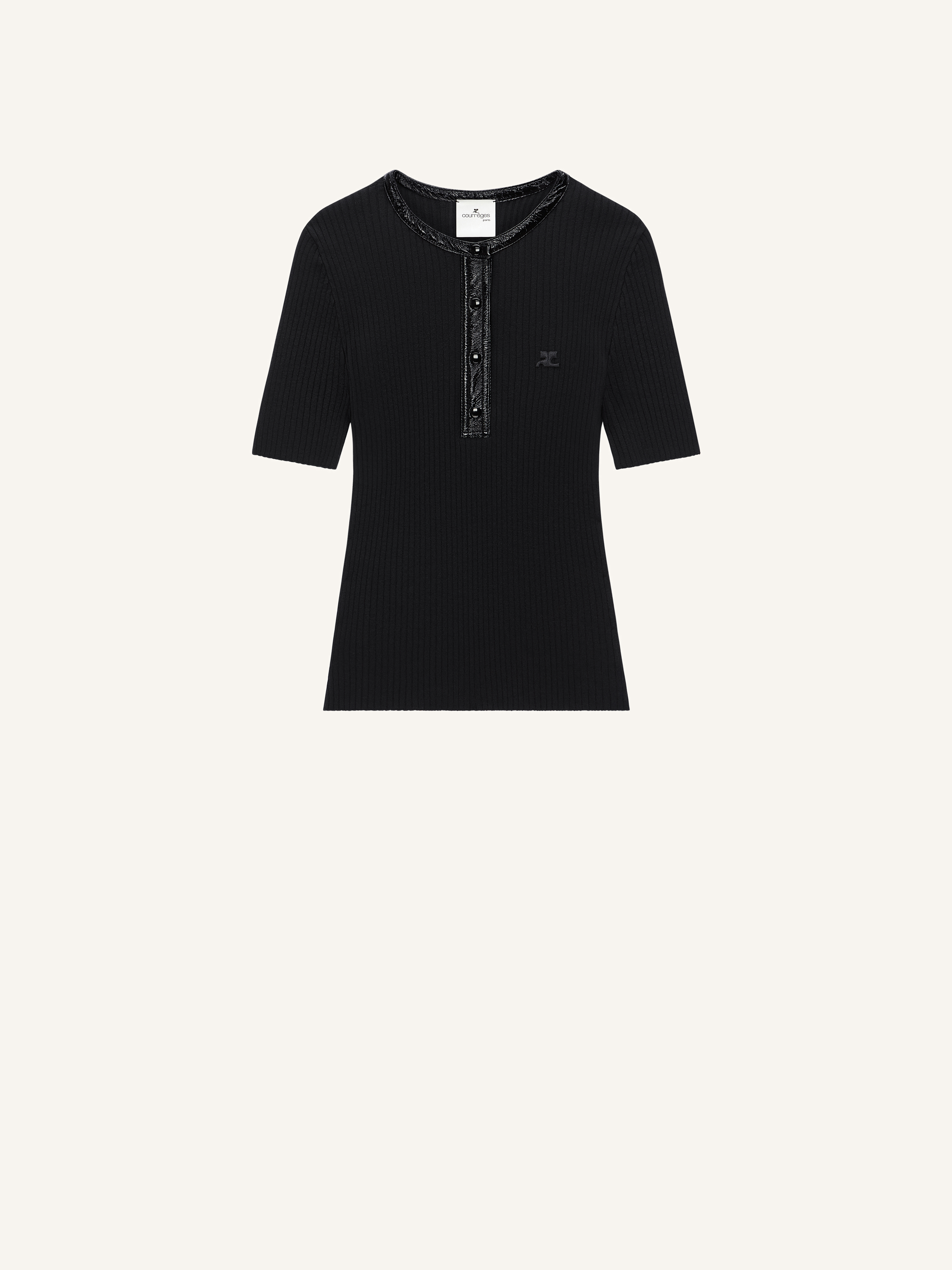 VINYL AND KNIT POLO