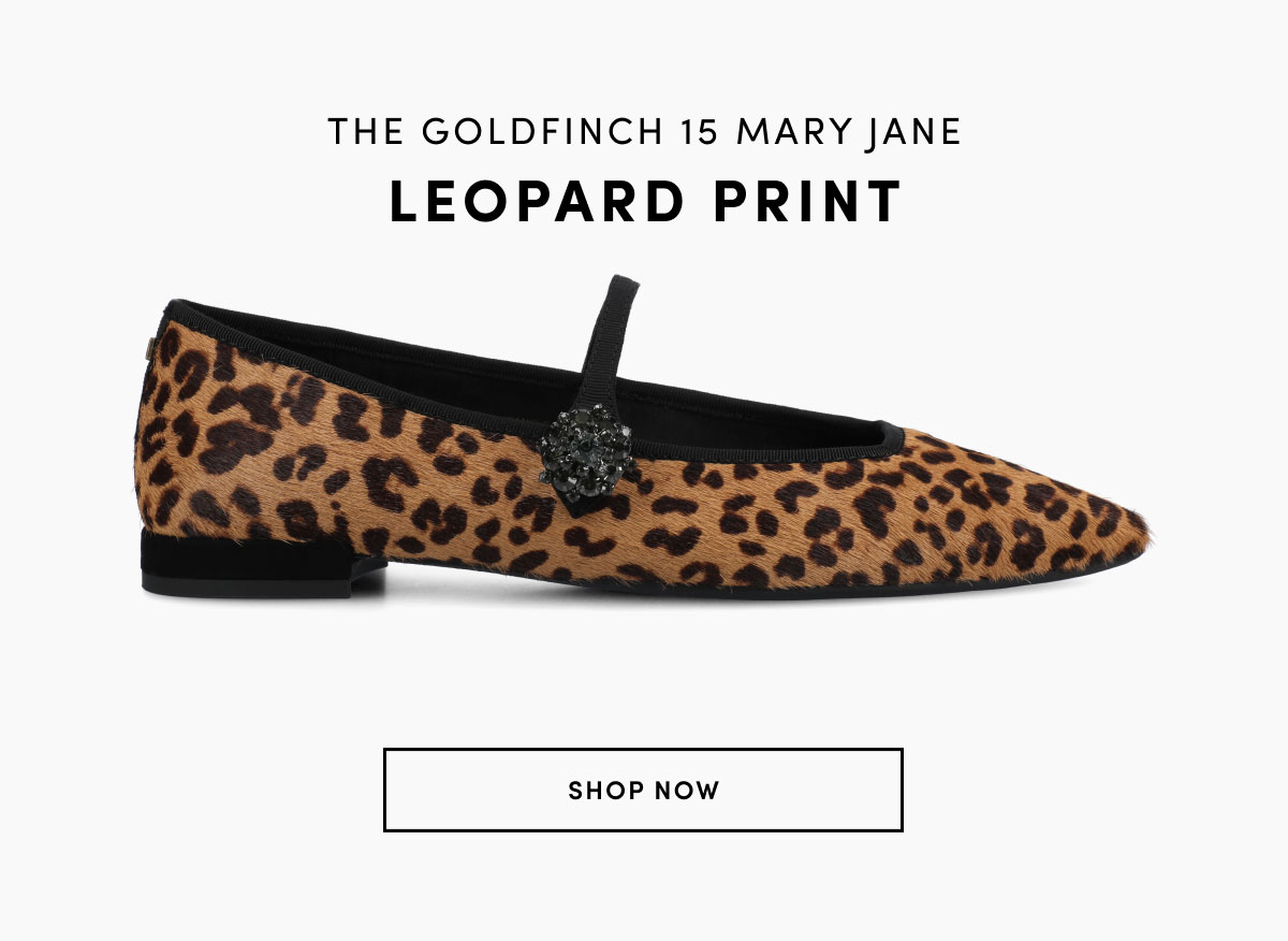 The Goldfinch 15 Mary Jane in Leopard Print