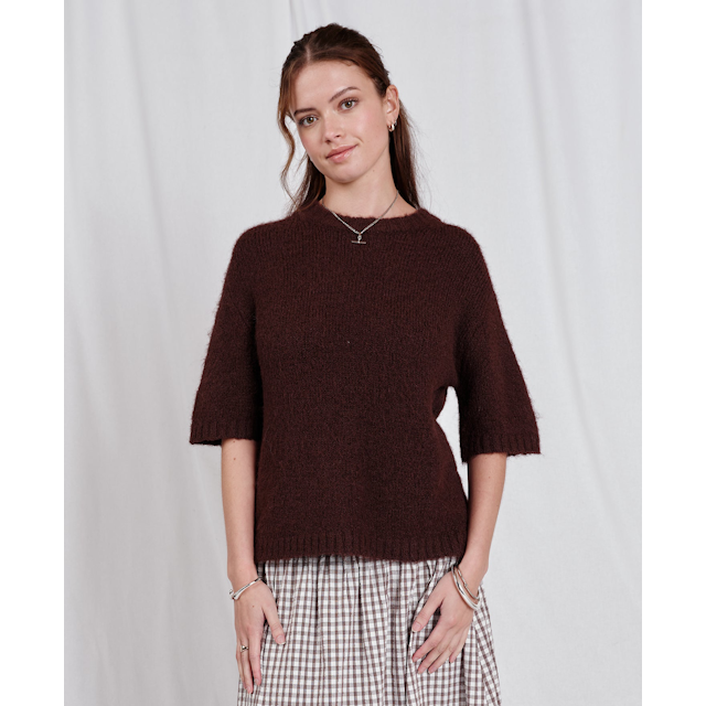 Women's Short Sleeve Knit Jumper