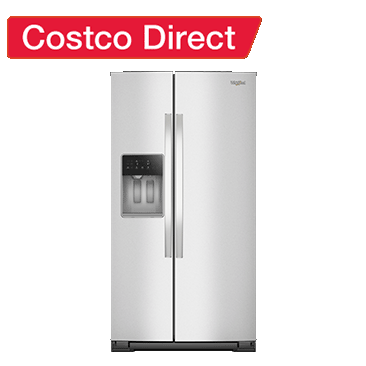 Whirlpool 28.5 cu. ft. Side-by-Side Refrigerator with Exterior Ice and Water Dispenser in Fingerprint Resistant Stainless Steel