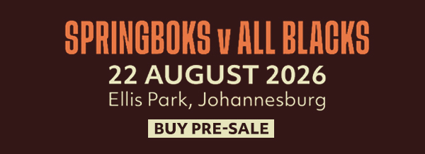 Springboks v All Blacks. 22 Aug Ellis Park Stadium, Johannesburg. Buy Pre-sale