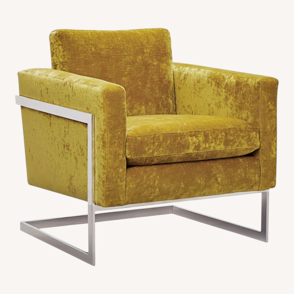 Image of Lee Industries Yellow Fabric Accent Chairs