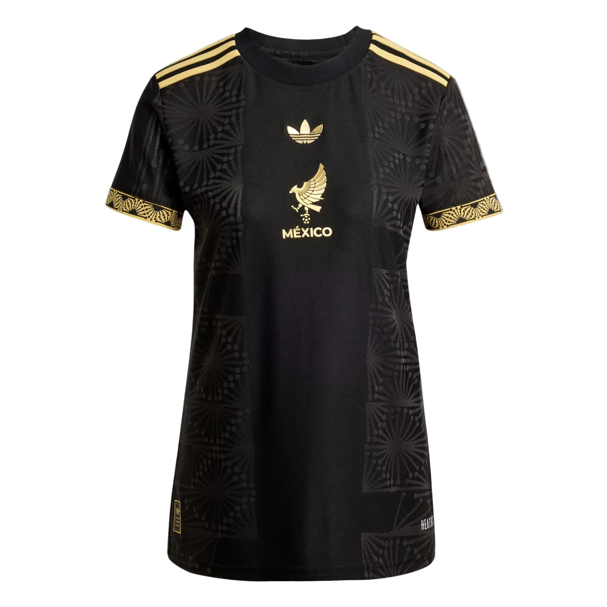 Image of Adidas Women's Mexico FMF Authentic Jersey 2025- Black/Gold
