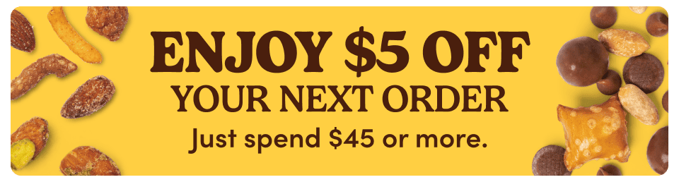 ENJOY $5 OFF YOUR NEXT ORDER