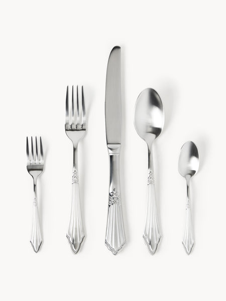 Set di posate spazzolate opache Val, varie misure